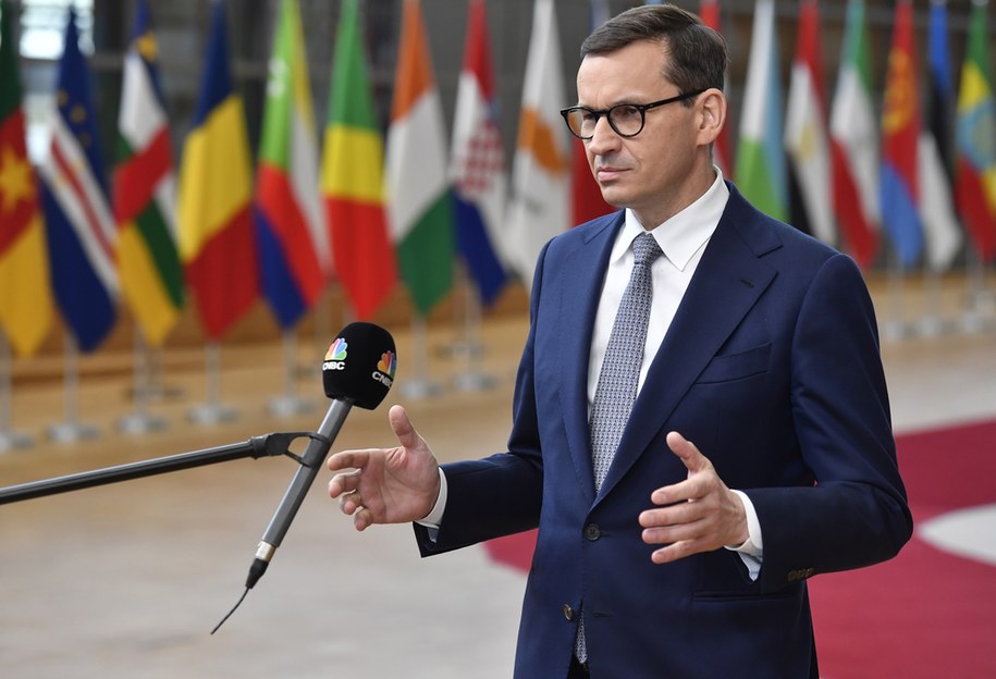 Premier Mateusz Morawiecki /	PAP/EPA/GEERT VANDEN WIJNGAERT / POOL /PAP/EPA