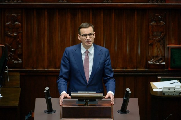 Premier Mateusz Morawiecki / 	Marcin Obara  /PAP