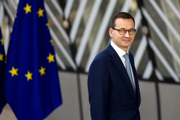 Premier Morawiecki na szczycie w Brukseli /Nicolas Lambert /PAP/EPA