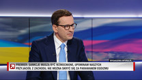 Premier Morawiecki w programie "Gość Wydarzeń": Upominam naszych przyjaciół z Zachodu