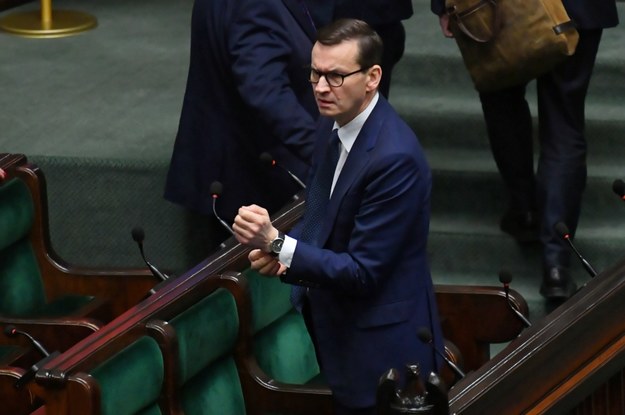 Premier Morawiecki w Sejmie /Piotr Nowak /PAP