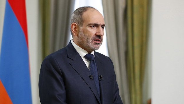 Premier Nikol Paszynian /ARMENIA GOVERNMENT PRESS OFFICE /PAP/EPA