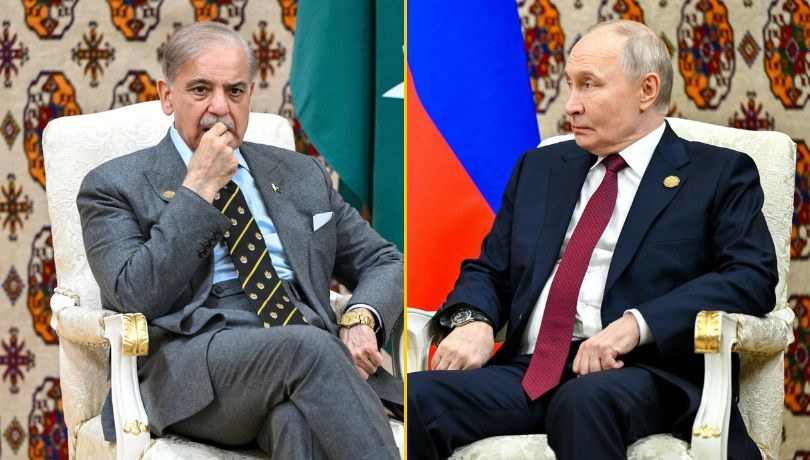 Premier Pakistanu czekający na rozmowę z Putinem, który był z wizytą w Turkmenistanie, 12.12.2025 /IMAGO/Kristina Kormilitsyna/Imago Stock and People/East News /East News