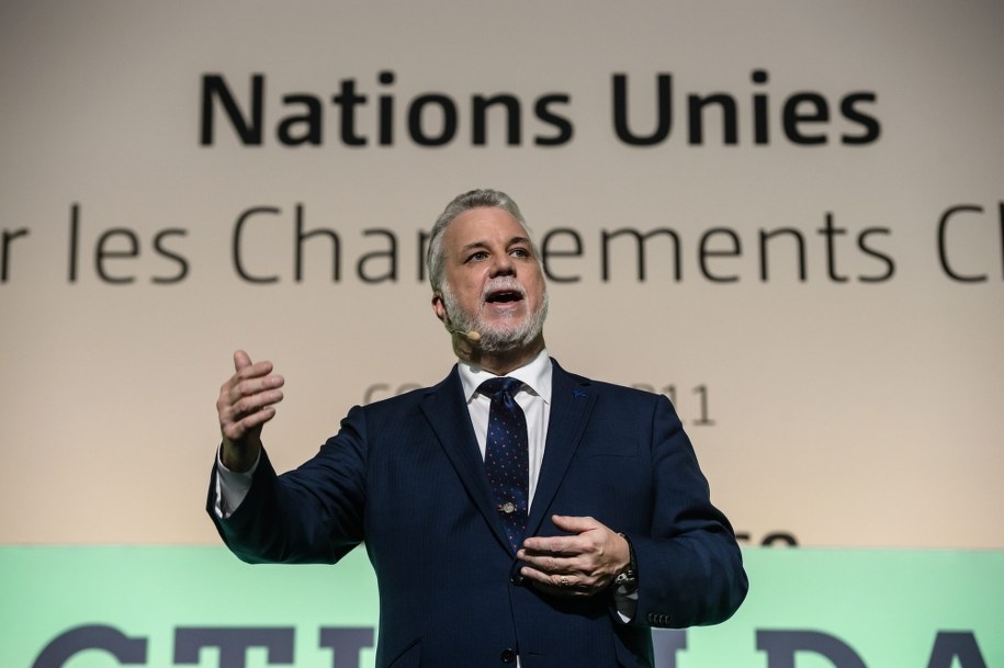 Premier Quebecu Philippe Couillard /CHRISTOPHE PETIT TESSON /PAP/EPA
