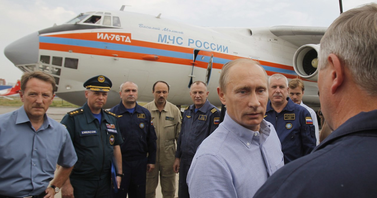 Premier Rosji odwiedził teren katastrofy