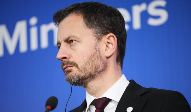 Premier Słowacji Eduard Heger / 	Leszek Szymański    /PAP