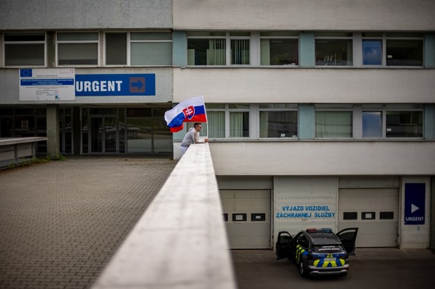 Premier Słowacji Robert Fico przebywa w szpitalu w Bańskiej Bystrzycy /Martin Divisek /PAP/EPA