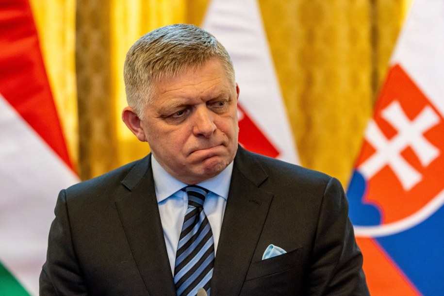Premier Słowacji Robert Fico /Martin Divisek /PAP/EPA