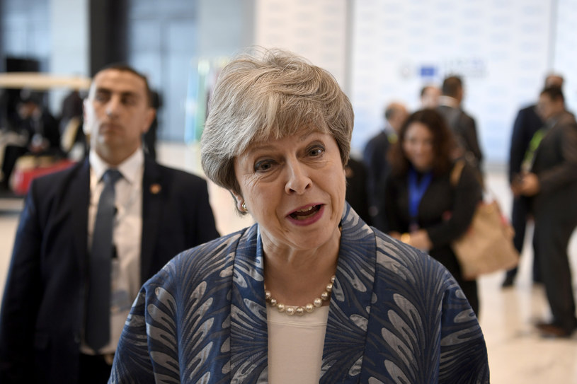Premier Theresa May podczas szczytu w Szarm el-Szejk /KHALED DESOUKI /AFP