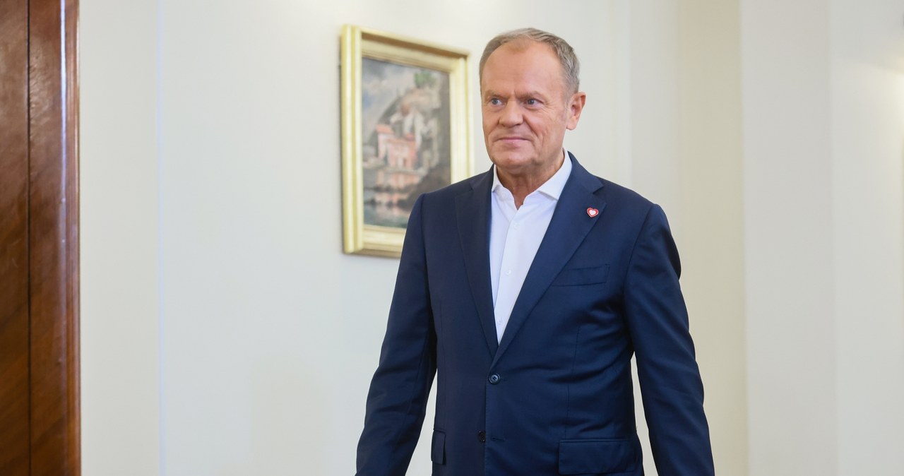 Premier Tusk cieszy się ze spadku inflacji w Polsce / 	Leszek Szymański    /PAP