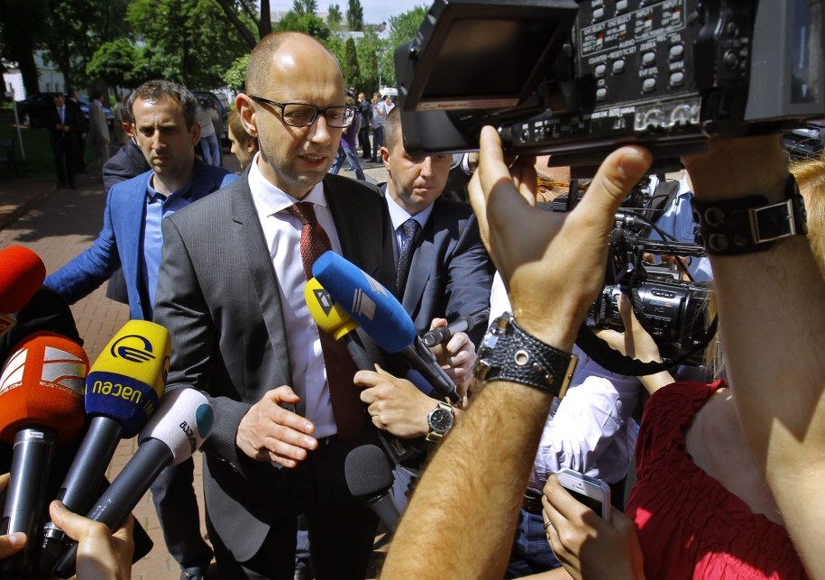Premier Ukrainy Arsenij Jaceniuk /ROBERT GHEMENT /PAP/EPA