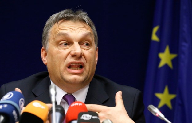 Premier Węgier Viktor Orban polecił policji wydanie zakazu wiecu /THIERY ROGE    /PAP/EPA