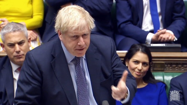 Premier Wielkiej Brytanii Boris Johnson /UK PARLIAMENTARY RECORDING UNIT/HANDOUT /PAP/EPA