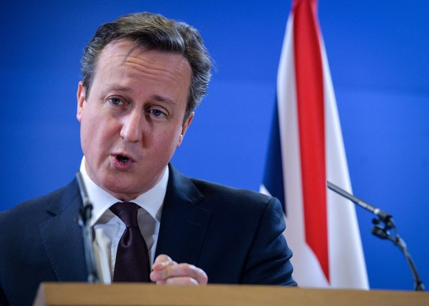 Premier Wielkiej Brytanii David Cameron /STEPHANIE LECOCQ  /PAP/EPA