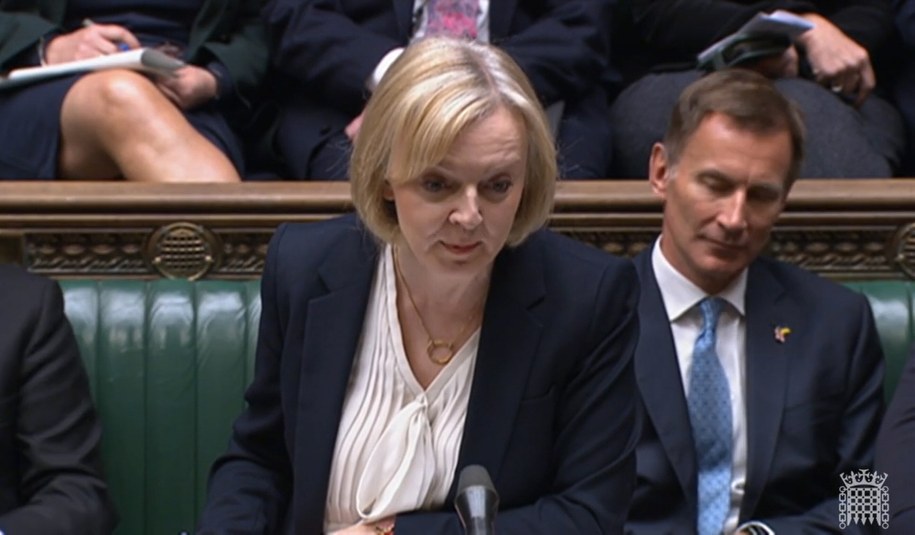 Premier Wielkiej Brytanii Liz Truss /UK PARLIAMENTARY RECORDING UNIT /PAP/EPA