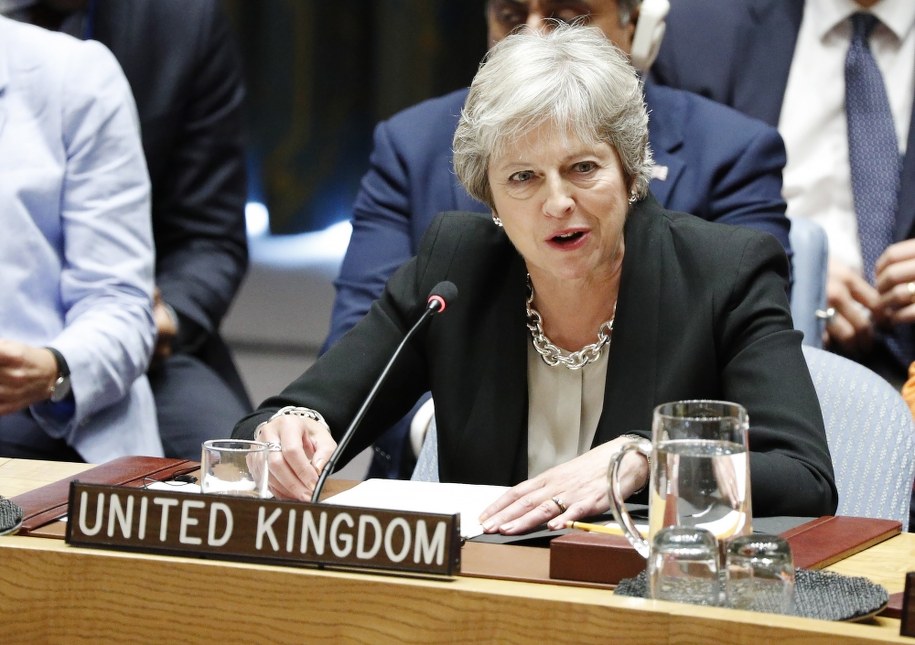 Premier Wielkiej Brytanii Theresa May /JUSTIN LANE /PAP/EPA