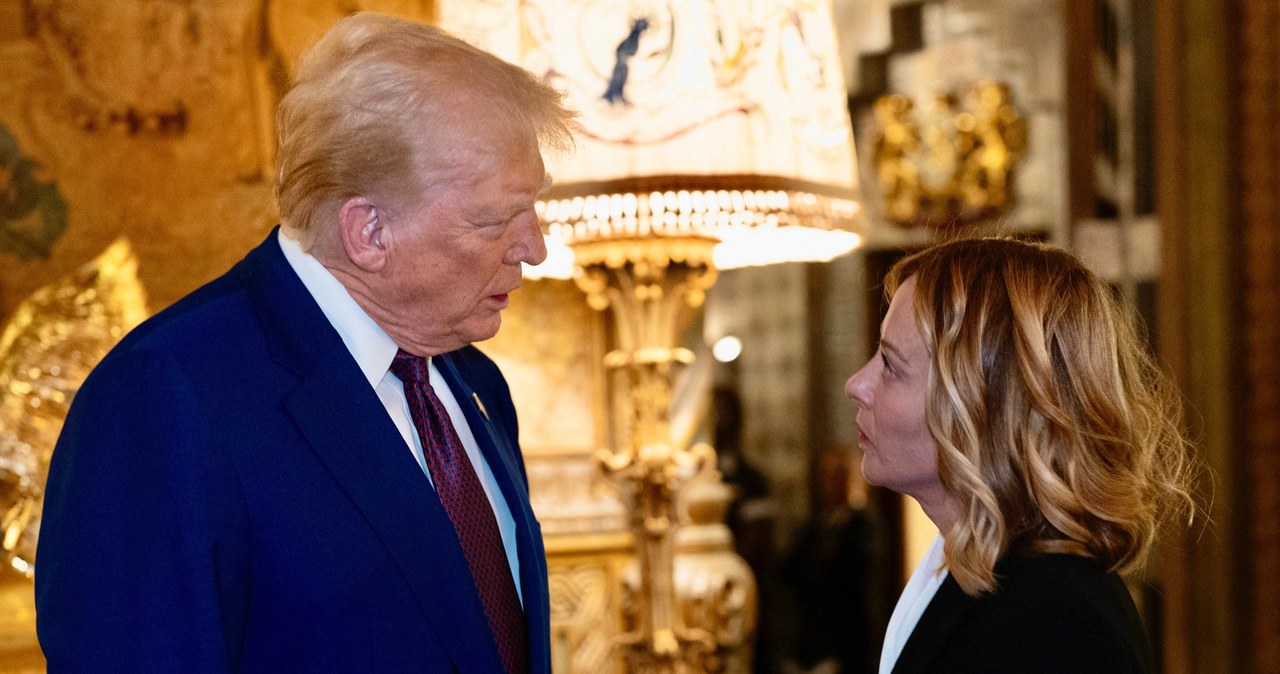 Premier Włoch Giorgia Meloni, którą łączą dobre stosunki z Donaldem Trumpem, apeluje o zwołanie szczytu UE-USA /FILIPPO ATTILI / Palazzo Chigi press office /AFP