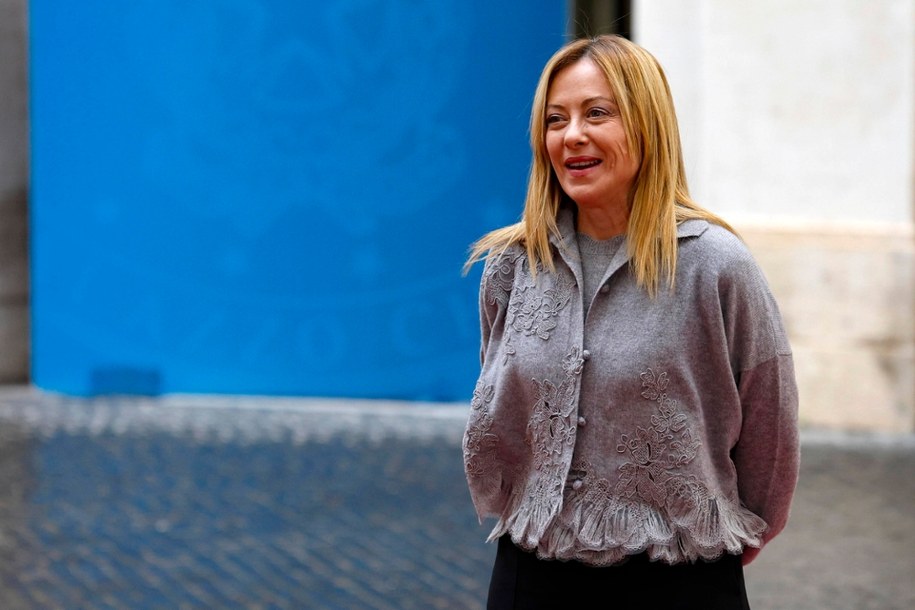 Premier Włoch Giorgia Meloni /Fabio Frustaci /PAP/EPA