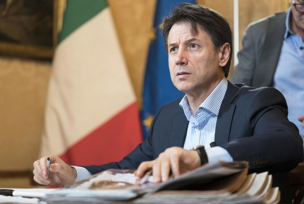 Premier Włoch Giuseppe Conte /FILIPPO ATTILI / CHIGI PALACE PRESS OFFICE / HANDOUT /PAP/EPA