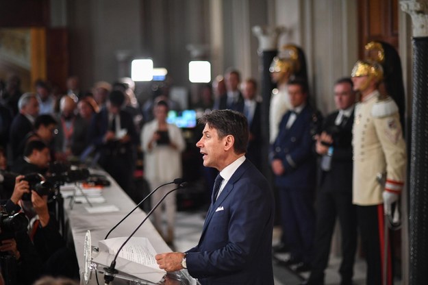 Premierem ponownie będzie Giuseppe Conte /	ALESSANDRO DI MEO /PAP/EPA