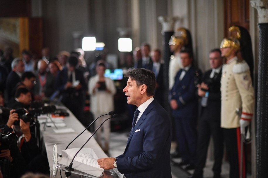 Premierem ponownie będzie Giuseppe Conte /	ALESSANDRO DI MEO /PAP/EPA