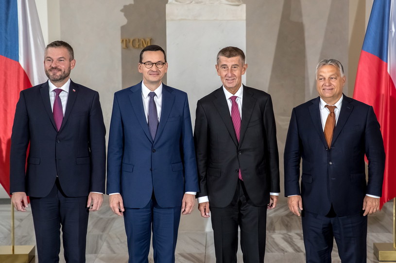 Premierzy Słowacji, Polski, Czech i Węgier /PAP/EPA