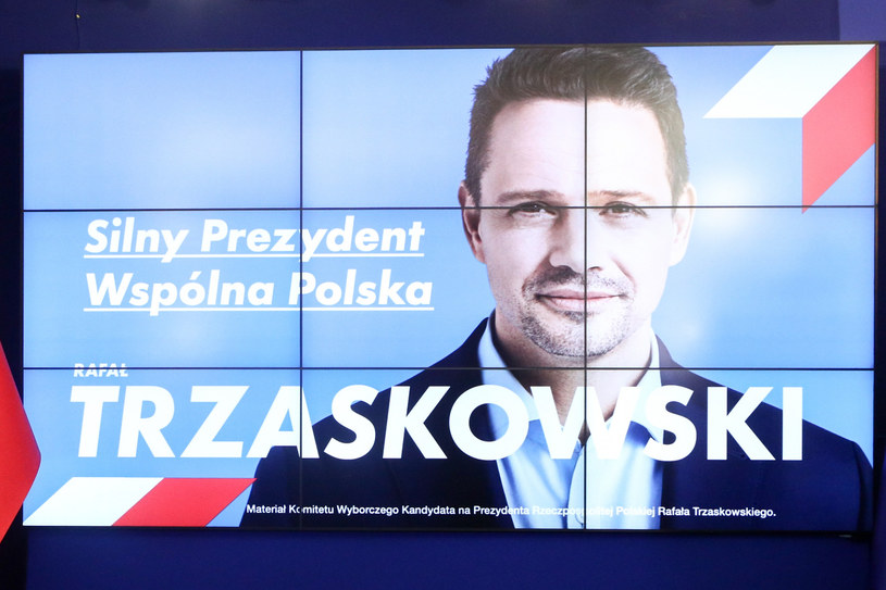 Prezentacja hasła wyborczego Rafała Trzaskowskiego. /Fot Tomasz Jastrzebowski /Reporter