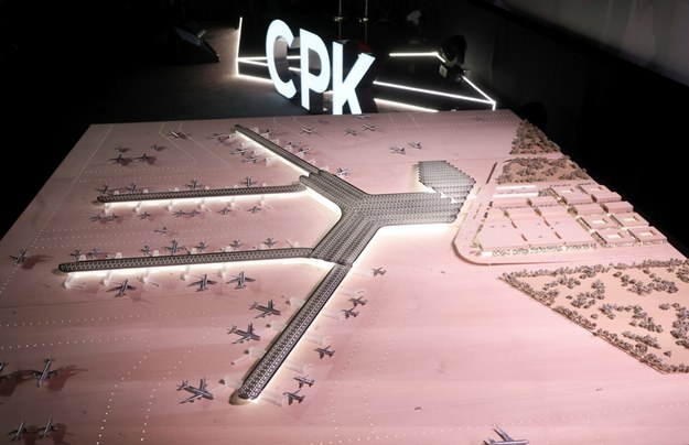 Prezentacja koncepcji architektonicznej terminala lotniska CPK /Wojciech Olkuśnik /PAP