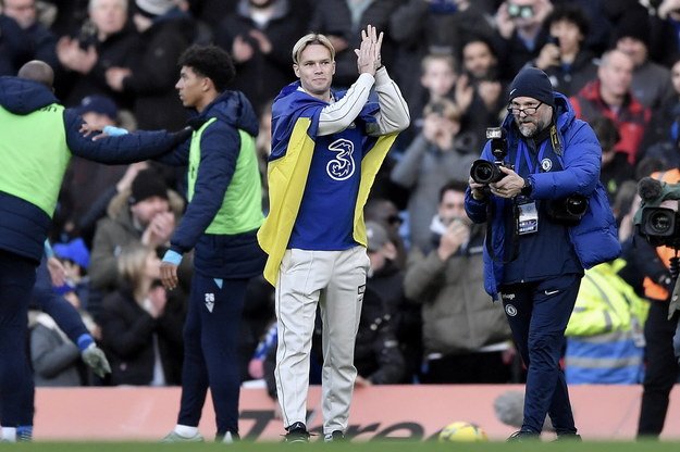 Prezentacja Mychajło Mudryka na Stamford Bridge przed meczem Chelsea - Crystal Palace /VINCENT MIGNOTT /PAP/EPA