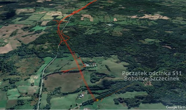 Prezentacja przyszłej trasy S11 Szczecinek - Bobolice (fot. YT/GDDKiA) /