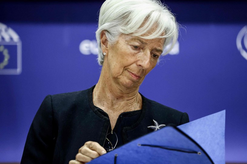 Prezes Europejskiego Banku Centralnego Christine Lagarde /KENZO TRIBOUILLARD /AFP