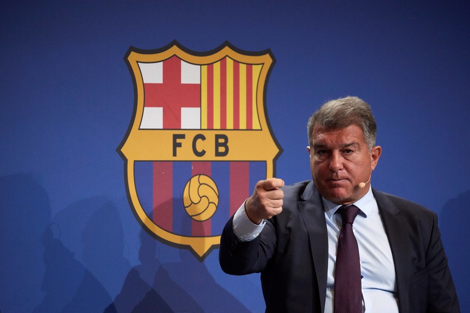 Prezes FC Barcelony Joan Laporta /ALEJANDRO GARCIA  /PAP/EPA