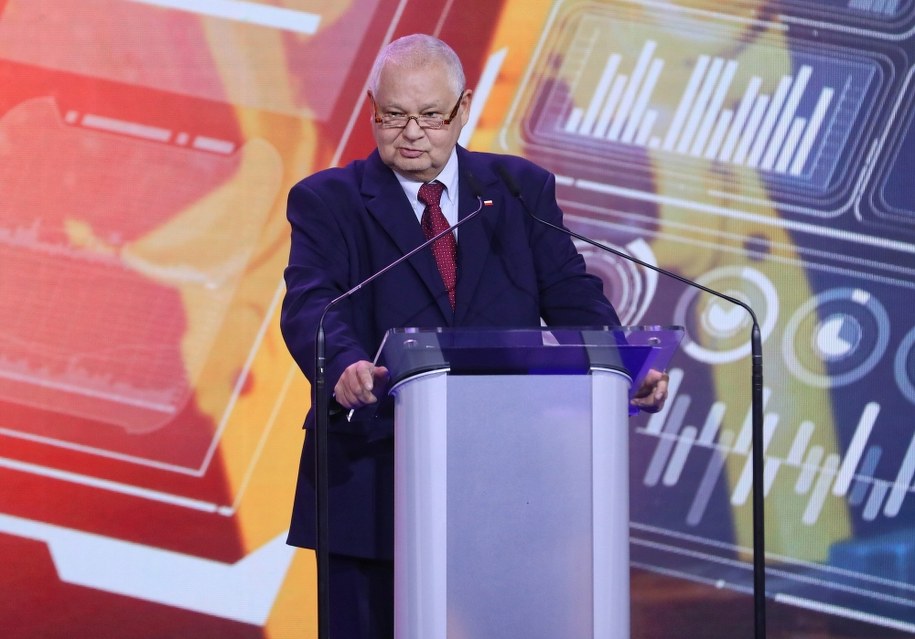 Prezes Narodowego Banku Polskiego Adam Glapiński podczas Kongresu 590 w Warszawie /Rafał Guz /PAP