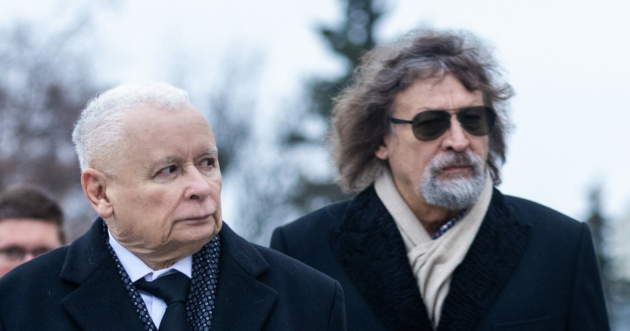 Prezes PiS Jarosław Kaczyński i jego kuzyn Jan Maria Tomaszewski /fot. Andrzej Iwanczuk/REPORTER /East News