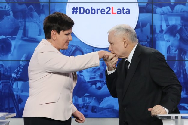 Prezes PiS Jarosław Kaczyński i premier Beata Szydło /Paweł Supernak /PAP