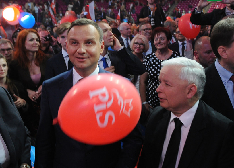 Prezes PiS Jarosław Kaczyński i prezydent Andrzej Duda /Adam Chelstowski /Agencja FORUM