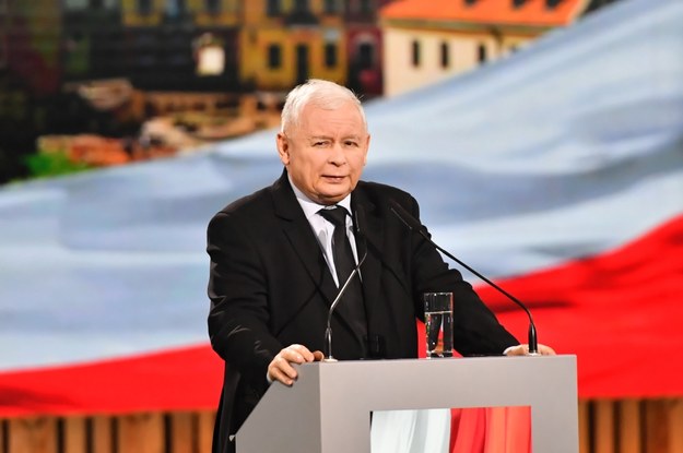 Prezes PiS Jarosław Kaczyński podczas Konwencji Forum Młodych PiS w Lublinie /Wojtek Jargiło /PAP