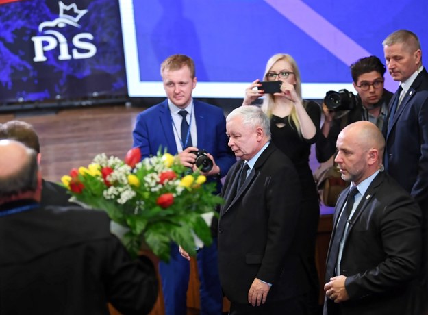Prezes PiS Jarosław Kaczyński podczas konwencji regionalnej PiS w Lublinie /Wojciech Pacewicz /PAP