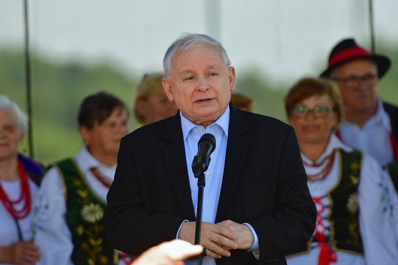 Prezes PiS Jarosław Kaczyński w miejscowości Dygowo pod Kołobrzegiem / 	Marcin Bielecki    /PAP