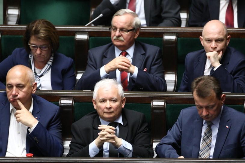 Prezes PiS Jarosław Kaczyński w Sejmie /Fot. Stanislaw Kowalczuk /East News