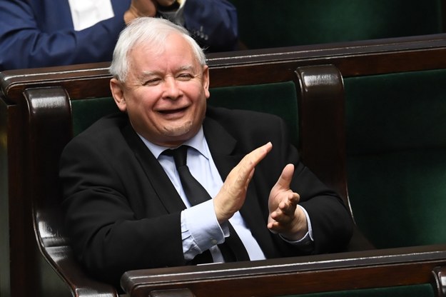 Prezes PiS Jarosław Kaczyński w Sejmie / 	Radek Pietruszka   /PAP