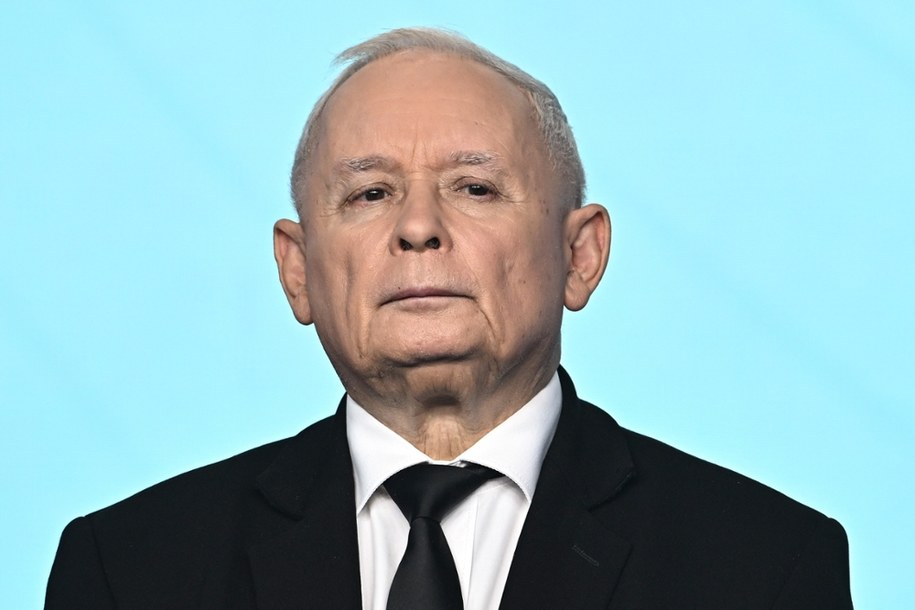 Prezes Prawa i Sprawiedliwości Jarosław Kaczyński na konferencji prasowej w siedzibie PiS / 	Radek Pietruszka   /PAP