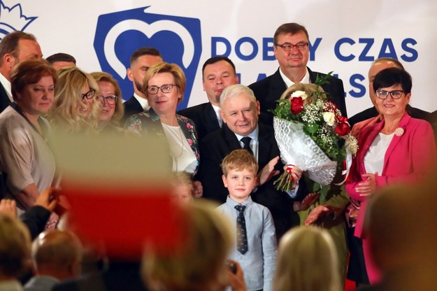 Prezes Prawa i Sprawiedliwości Jarosław Kaczyński na konwencji w Częstochowie /Waldemar Deska /PAP