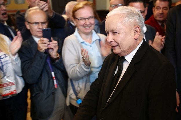 Prezes Prawa i Sprawiedliwości Jarosław Kaczyński podczas konwencji PiS w Krakowie /Łukasz Gagulski /PAP