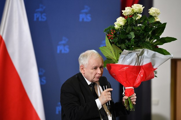 Prezes Prawa i Sprawiedliwości Jarosław Kaczyński podczas spotkania z wyborcami  w Radomiu /Piotr Polak /PAP