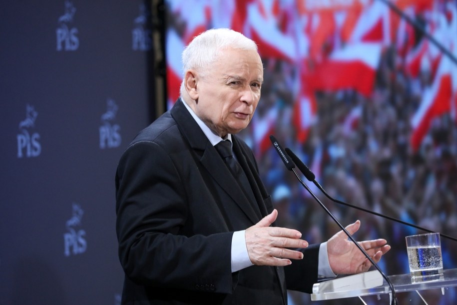 Prezes Prawa i Sprawiedliwości Jarosław Kaczyński podczas spotkania z mieszkańcami Białegostoku / 	Artur Reszko    /PAP