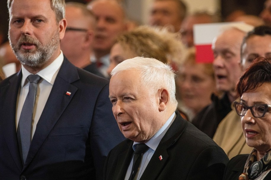 Prezes Prawa i Sprawiedliwości Jarosław Kaczyński podczas spotkania z mieszkańcami we Wrocławiu /Krzysztof Ćwik /PAP