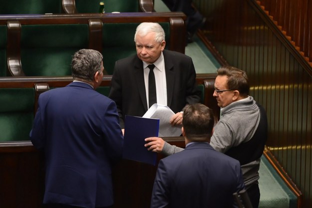Prezes Prawa i Sprawiedliwości Jarosław Kaczyński w Sejmie / 	Jakub Kamiński    /PAP