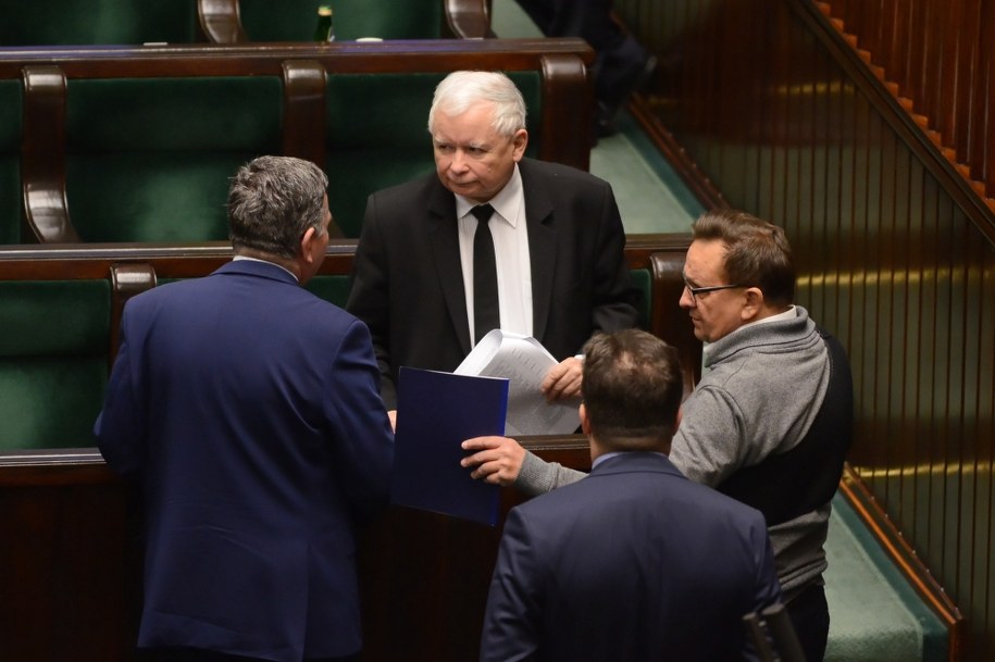 Prezes Prawa i Sprawiedliwości Jarosław Kaczyński w Sejmie / 	Jakub Kamiński    /PAP
