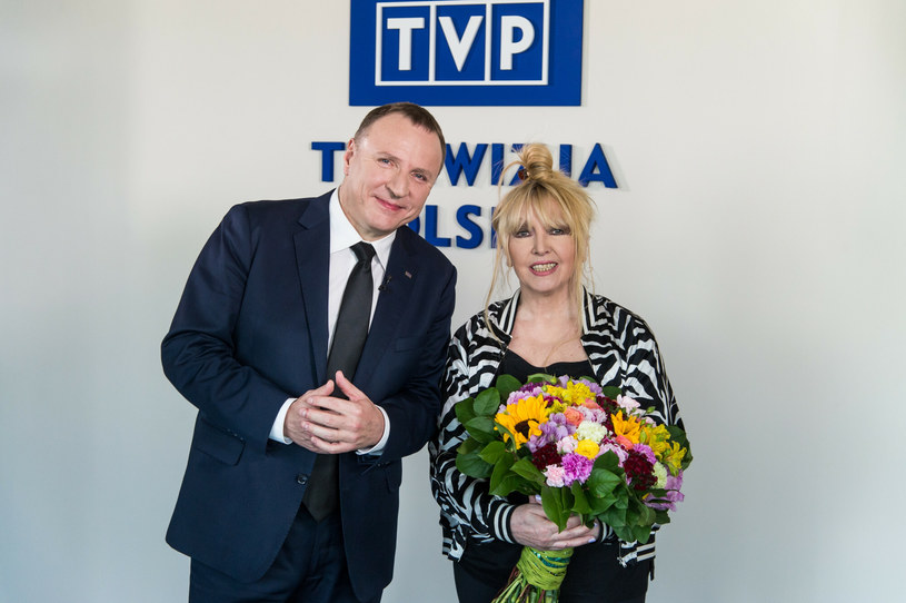 Prezes TVP Jacek Kurski i Maryla Rodowicz /Jan Bogacz /East News